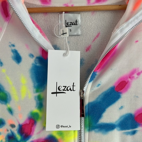 Restore Soft Terry Jumpsuit - Neon Tie Dye Small Jennifer Lopez - Picture 2 of 7